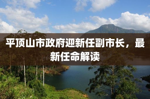 平頂山市政府迎新任副市長，最新任命解讀