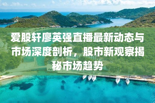 愛股軒廖英強(qiáng)直播最新動態(tài)與市場深度剖析，股市新觀察揭秘市場趨勢