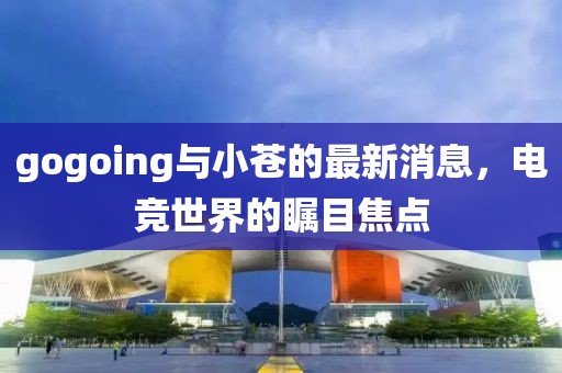 gogoing與小蒼的最新消息，電競世界的矚目焦點(diǎn)