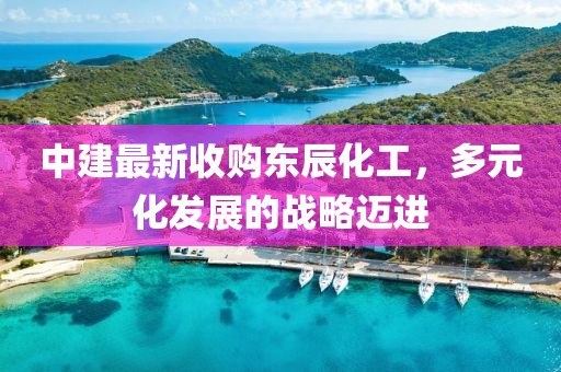 中建最新收購東辰化工，多元化發(fā)展的戰(zhàn)略邁進