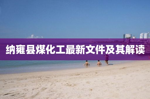 納雍縣煤化工最新文件及其解讀