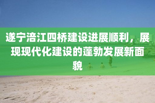 遂寧涪江四橋建設(shè)進(jìn)展順利，展現(xiàn)現(xiàn)代化建設(shè)的蓬勃發(fā)展新面貌