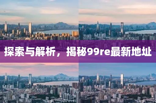 探索與解析，揭秘99re最新地址