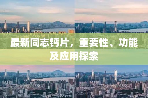 最新同志鈣片，重要性、功能及應(yīng)用探索