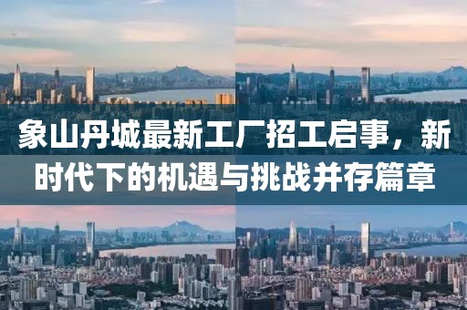 象山丹城最新工廠招工啟事，新時代下的機(jī)遇與挑戰(zhàn)并存篇章