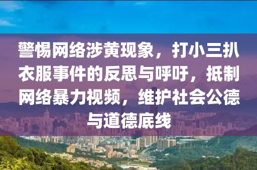 警惕網(wǎng)絡(luò)涉黃現(xiàn)象，打小三扒衣服事件的反思與呼吁，抵制網(wǎng)絡(luò)暴力視頻，維護(hù)社會(huì)公德與道德底線