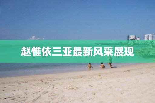 趙惟依三亞最新風(fēng)采展現(xiàn)